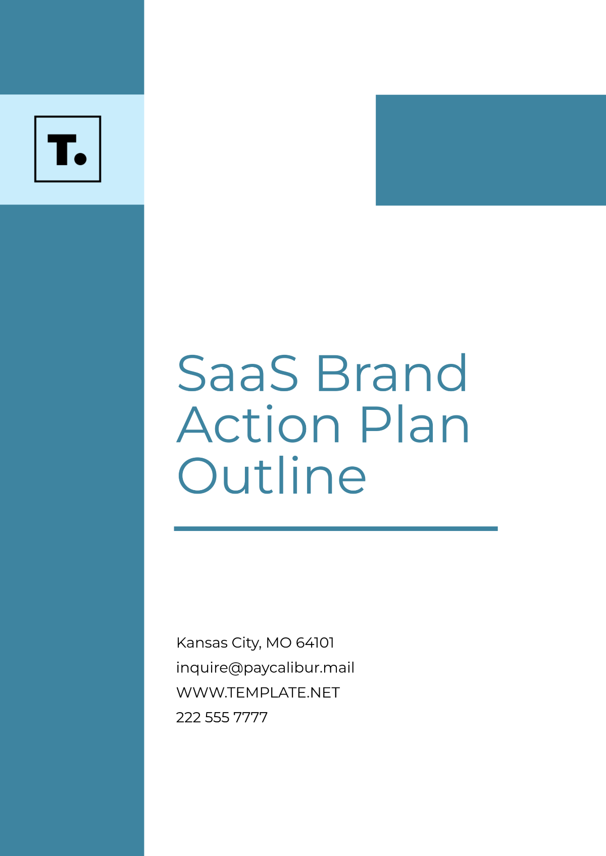 SaaS Brand Action Plan Outline Template