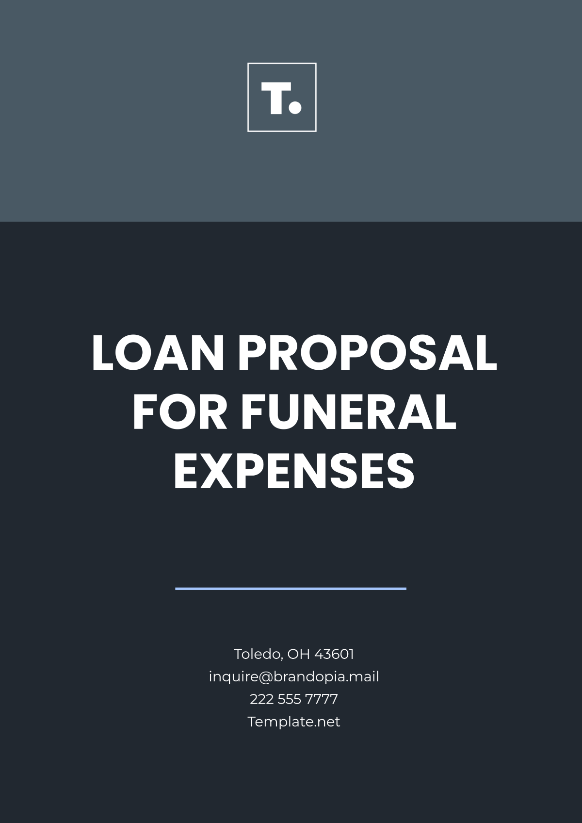 Loan Proposal for Funeral Expenses Template - Edit Online & Download