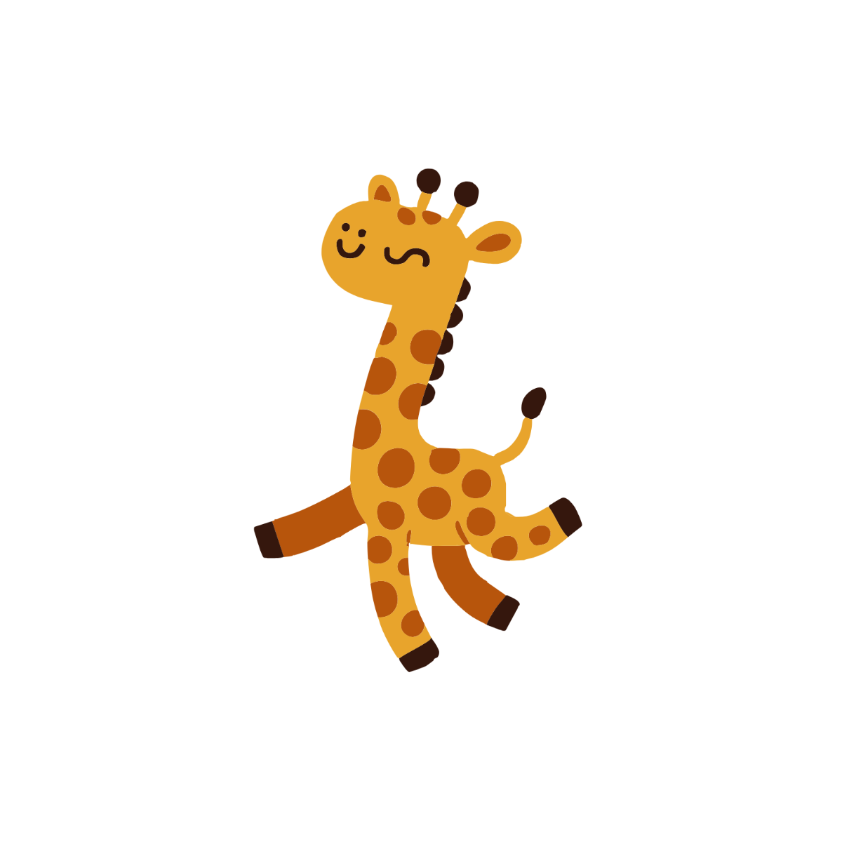 Free Funny Giraffe Clipart Template - Edit Online & Download