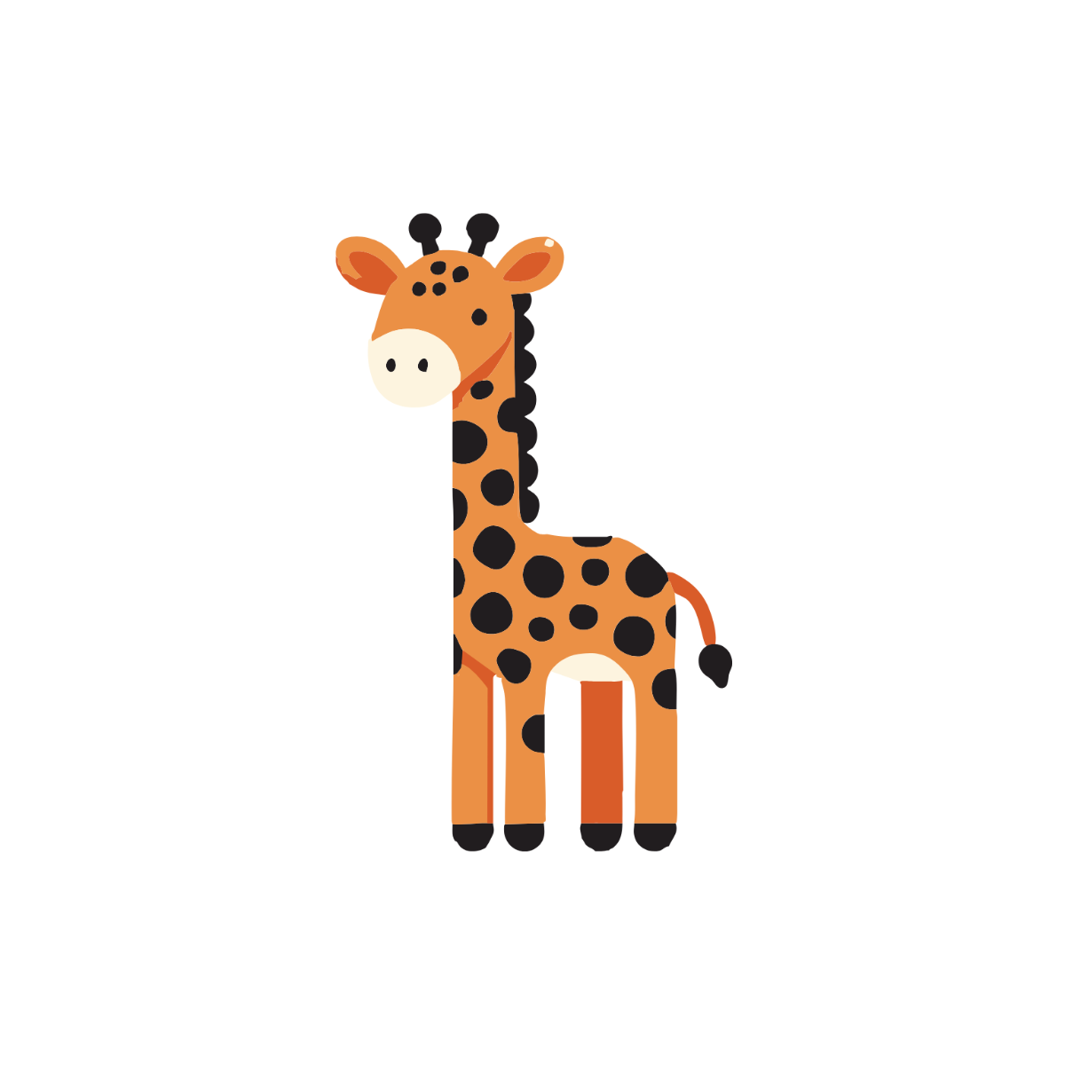 Free Realistic Giraffe Clipart Template - Edit Online & Download