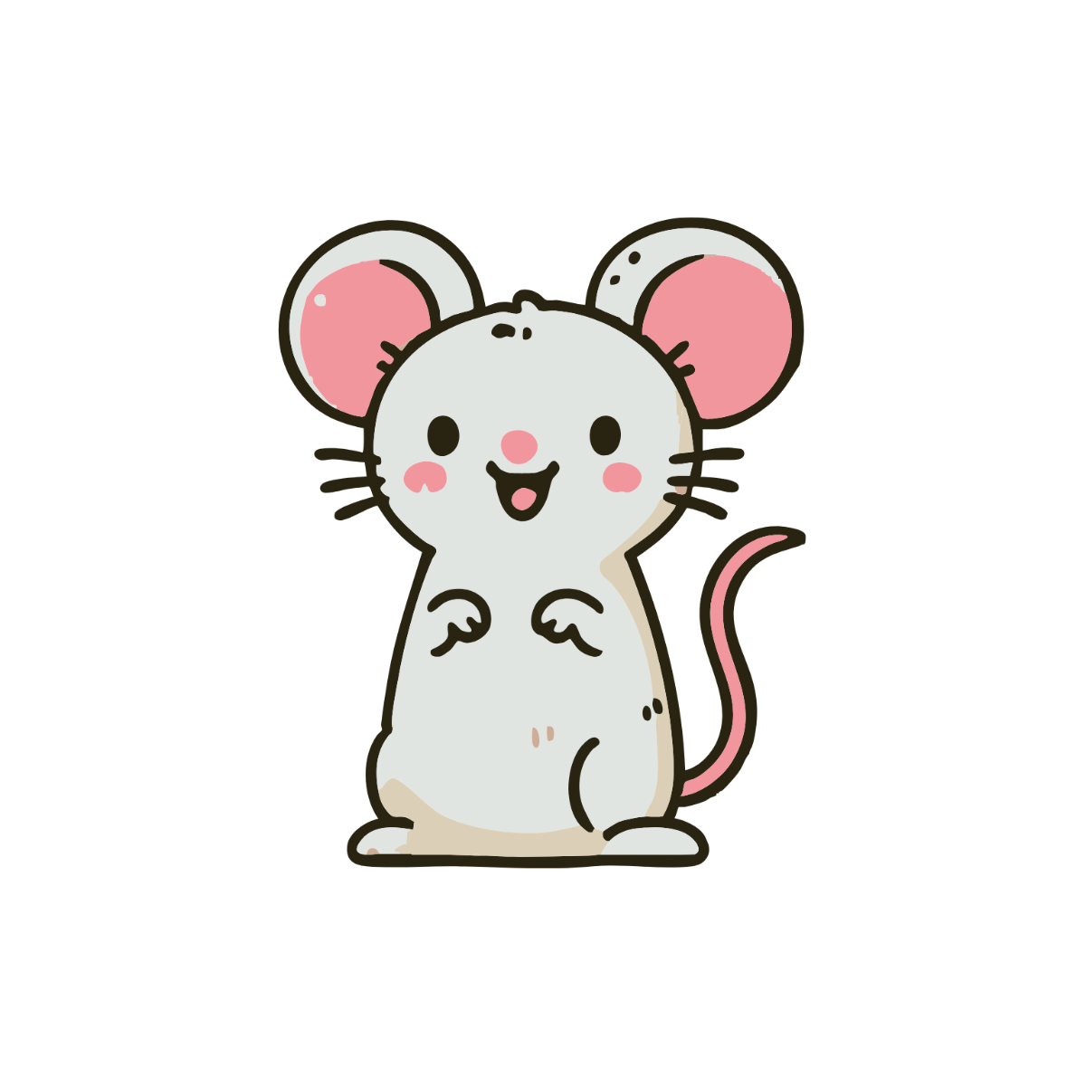 Funny Mouse Clipart - Edit Online & Download