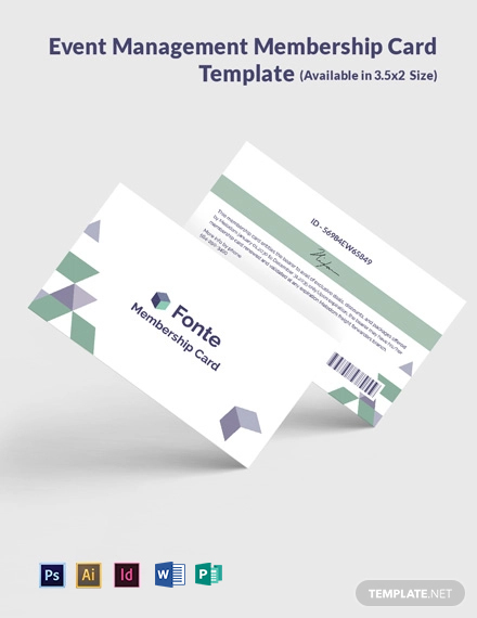 Membership Id Card Template