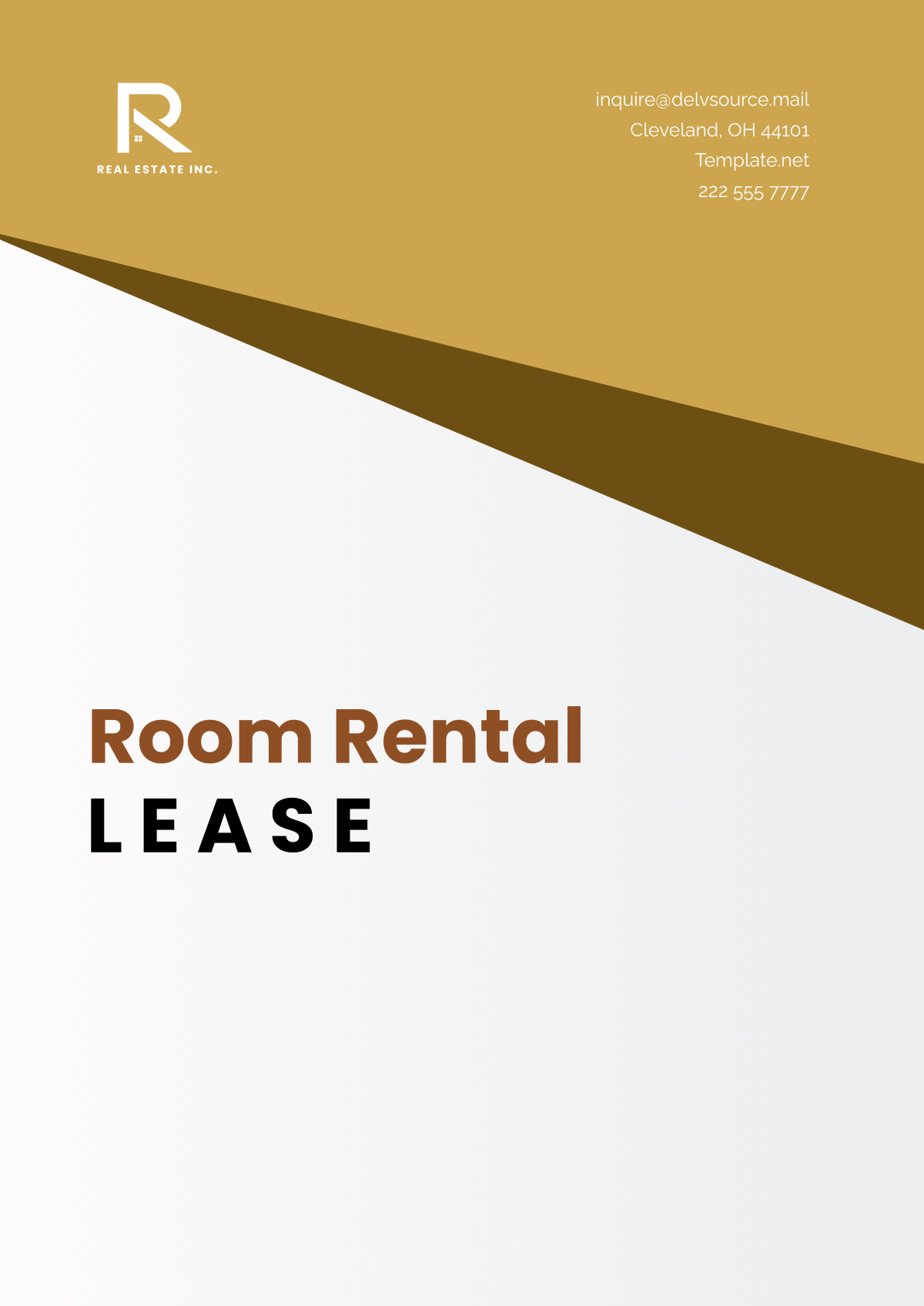 Room Rental Lease Template - Edit Online & Download