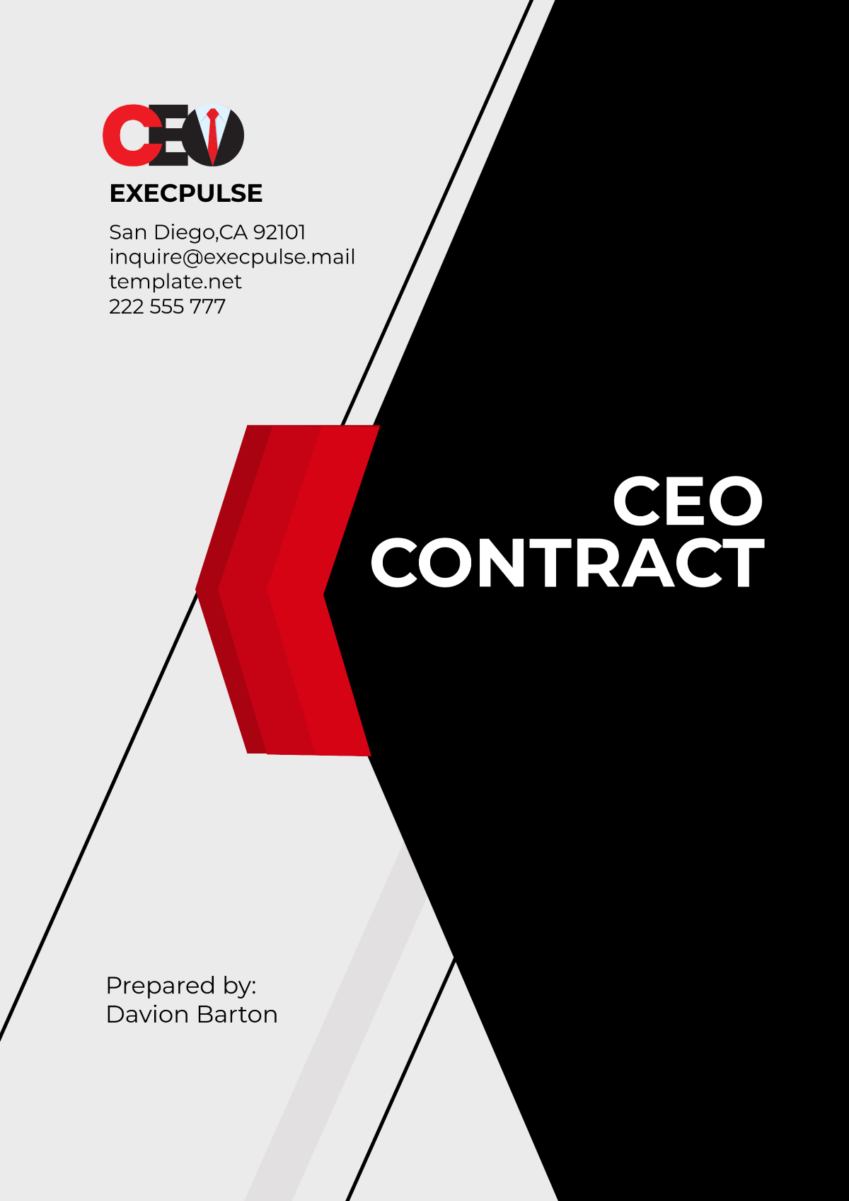 CEO Contract Template - Edit Online & Download