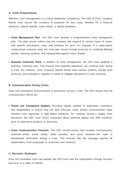 Free CEO Guide Template to Edit Online