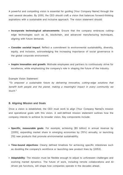 Free CEO Guide Template to Edit Online