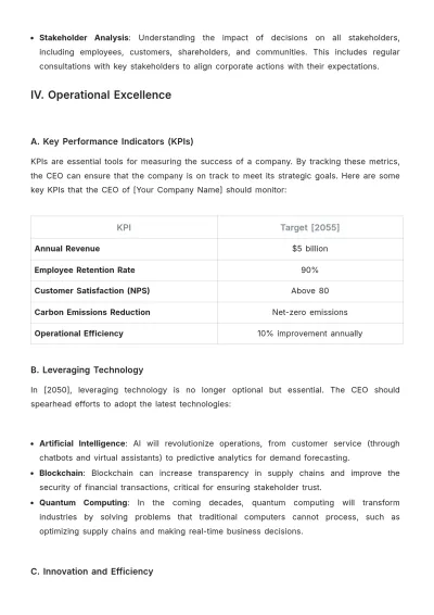 Free CEO Guide Template to Edit Online