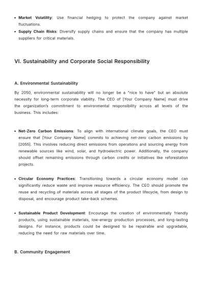 Free CEO Guide Template to Edit Online