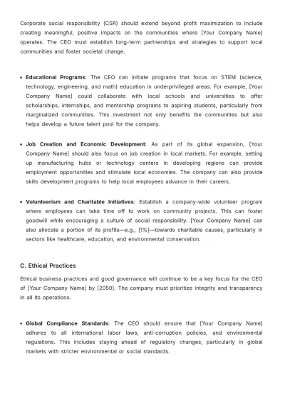 Free CEO Guide Template to Edit Online