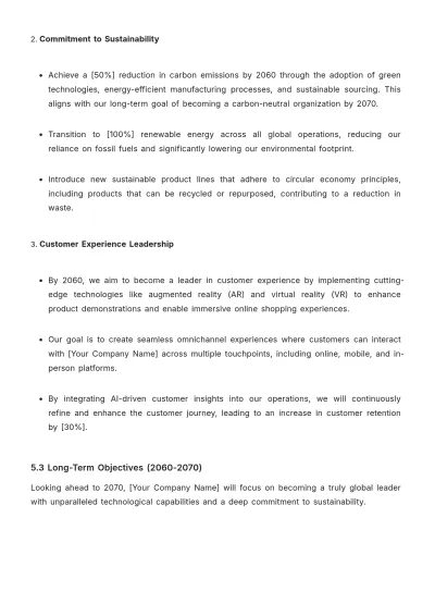 Free CEO Strategy Template to Edit Online