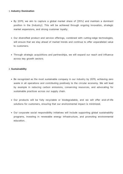 Free CEO Strategy Template to Edit Online