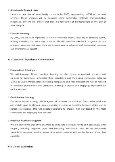 Free CEO Strategy Template to Edit Online