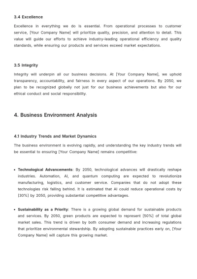 Free CEO Strategy Template to Edit Online