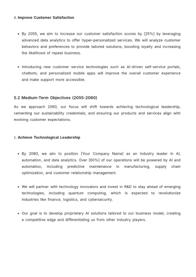 Free CEO Strategy Template to Edit Online