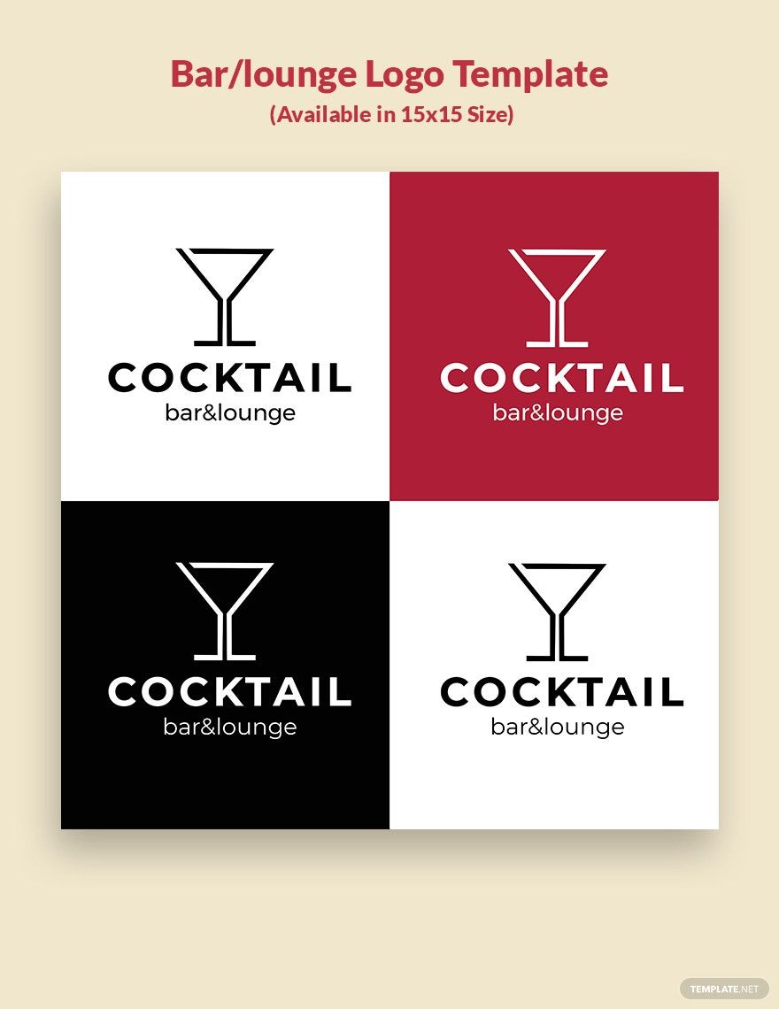 Free Bar/Lounge Logo Template