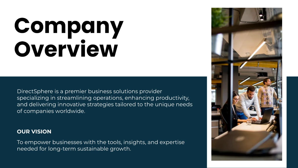 Free Board of Director Presentation Template to Edit Online