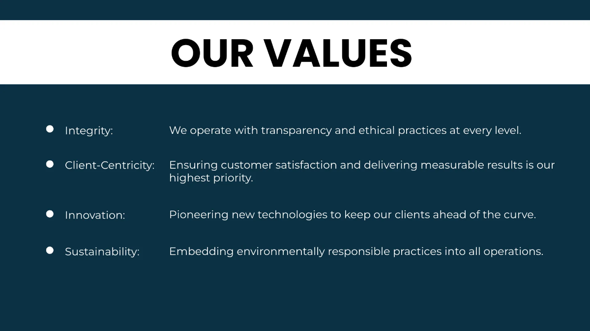 Free Board of Director Presentation Template to Edit Online