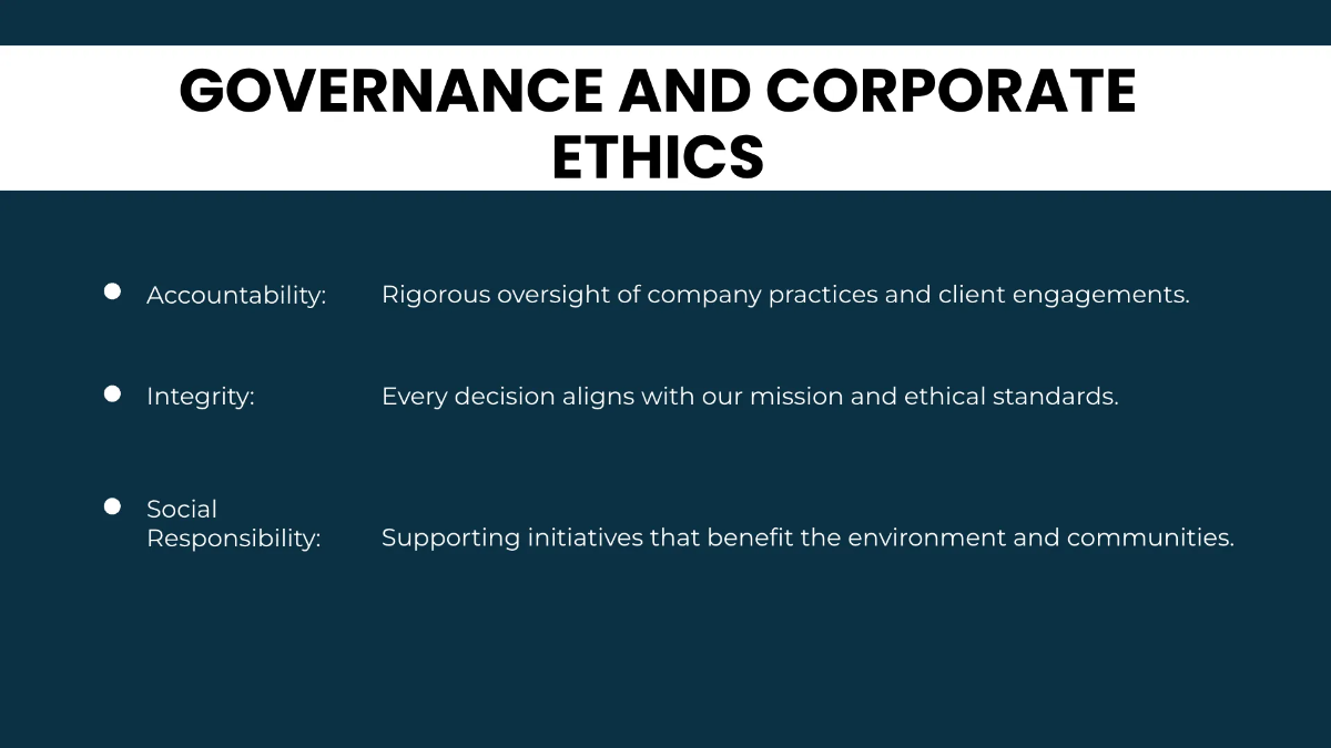 Free Board of Director Presentation Template to Edit Online