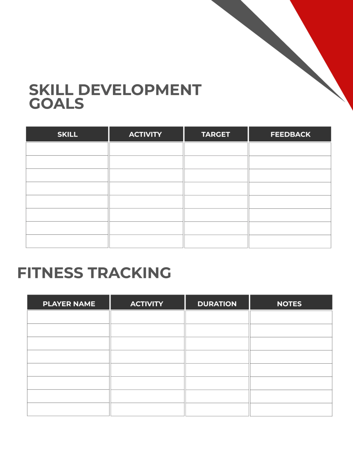 Free Cricket Practice Session Planner Template to Edit Online