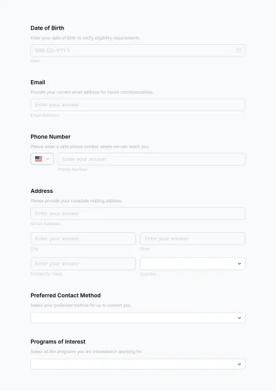 Free College Application Letter Request Layout Template to Edit Online