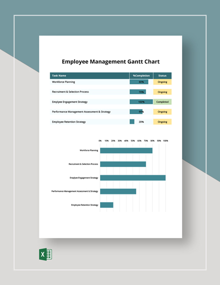 FREE Employee Gantt Charts Template - Download in Excel, Google Sheets ...