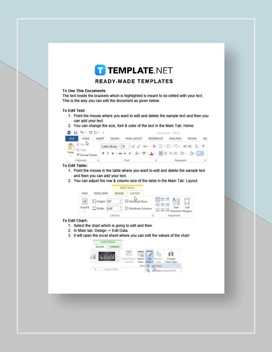 Work from Home Proposal Template
