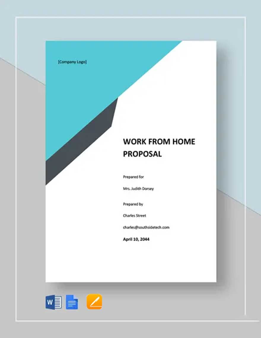 Work from Home Proposal Template
