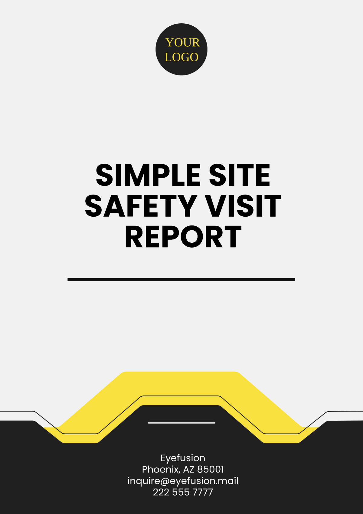 Simple Site Safety Visit Report Template - Edit Online & Download