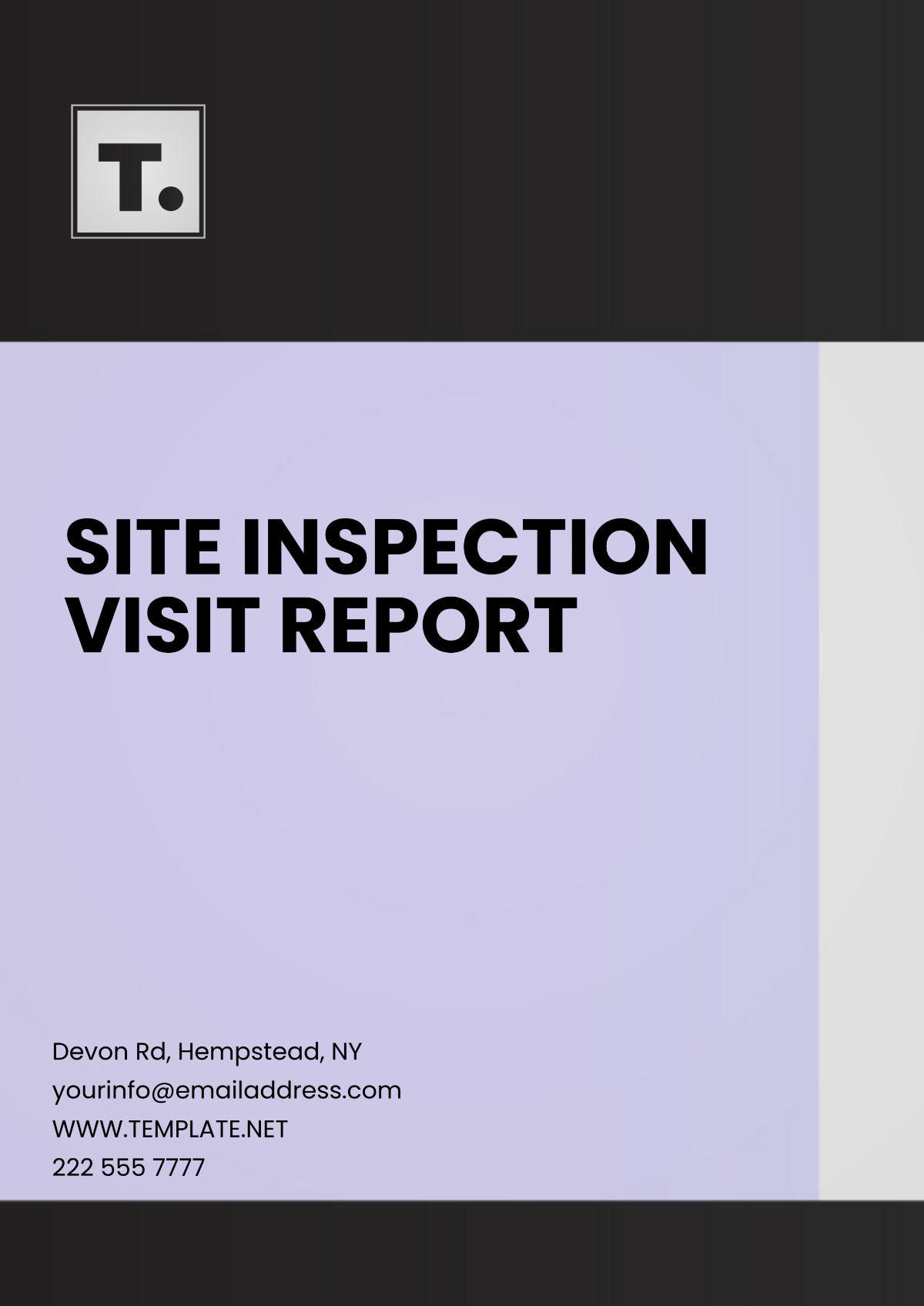 Site Inspection Visit Report Template - Edit Online & Download