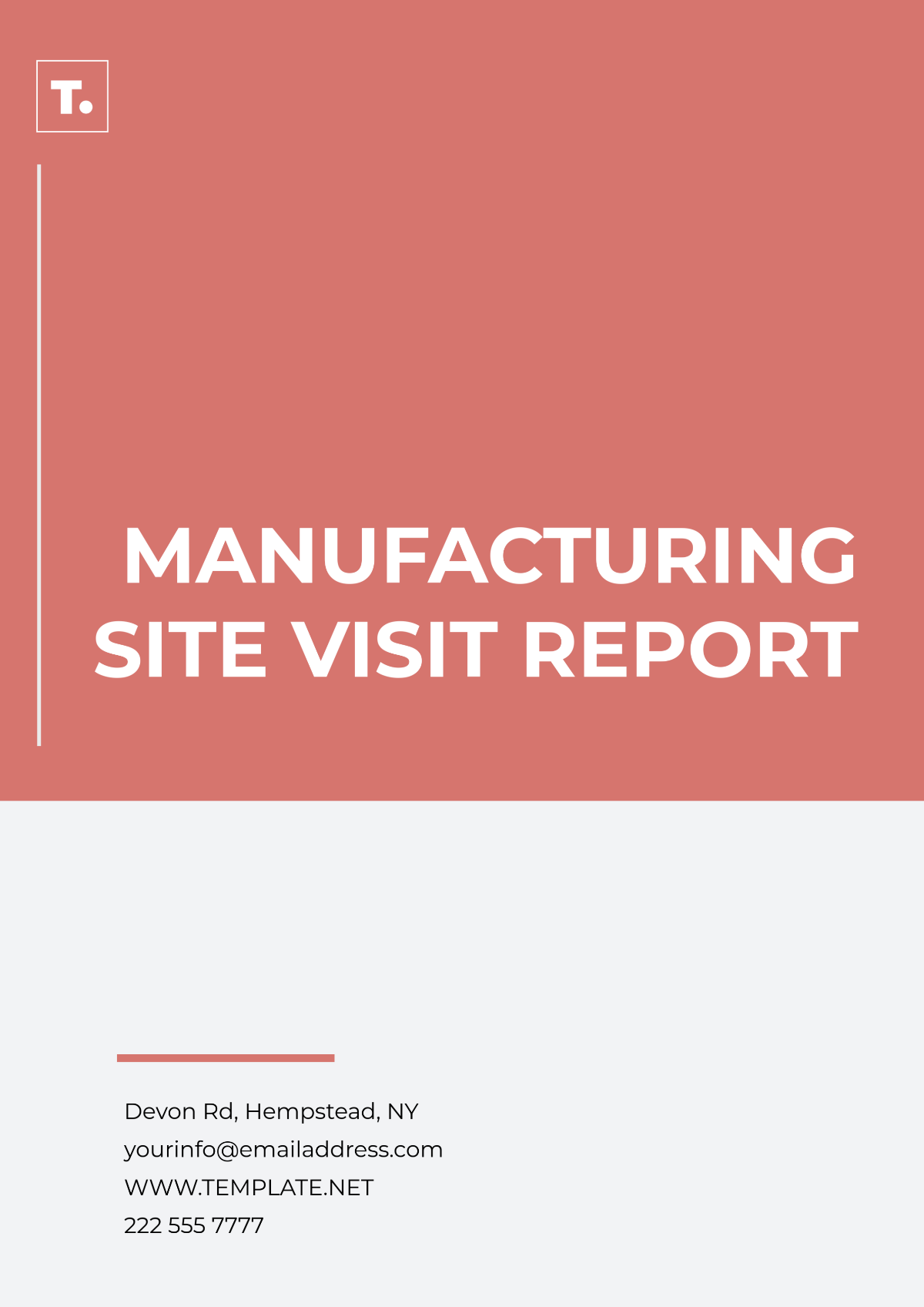 Manufacturing Site Visit Report Template - Edit Online & Download