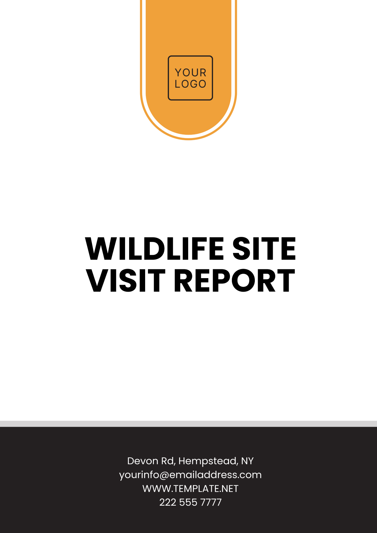 Wildlife Site Visit Report Template - Edit Online & Download