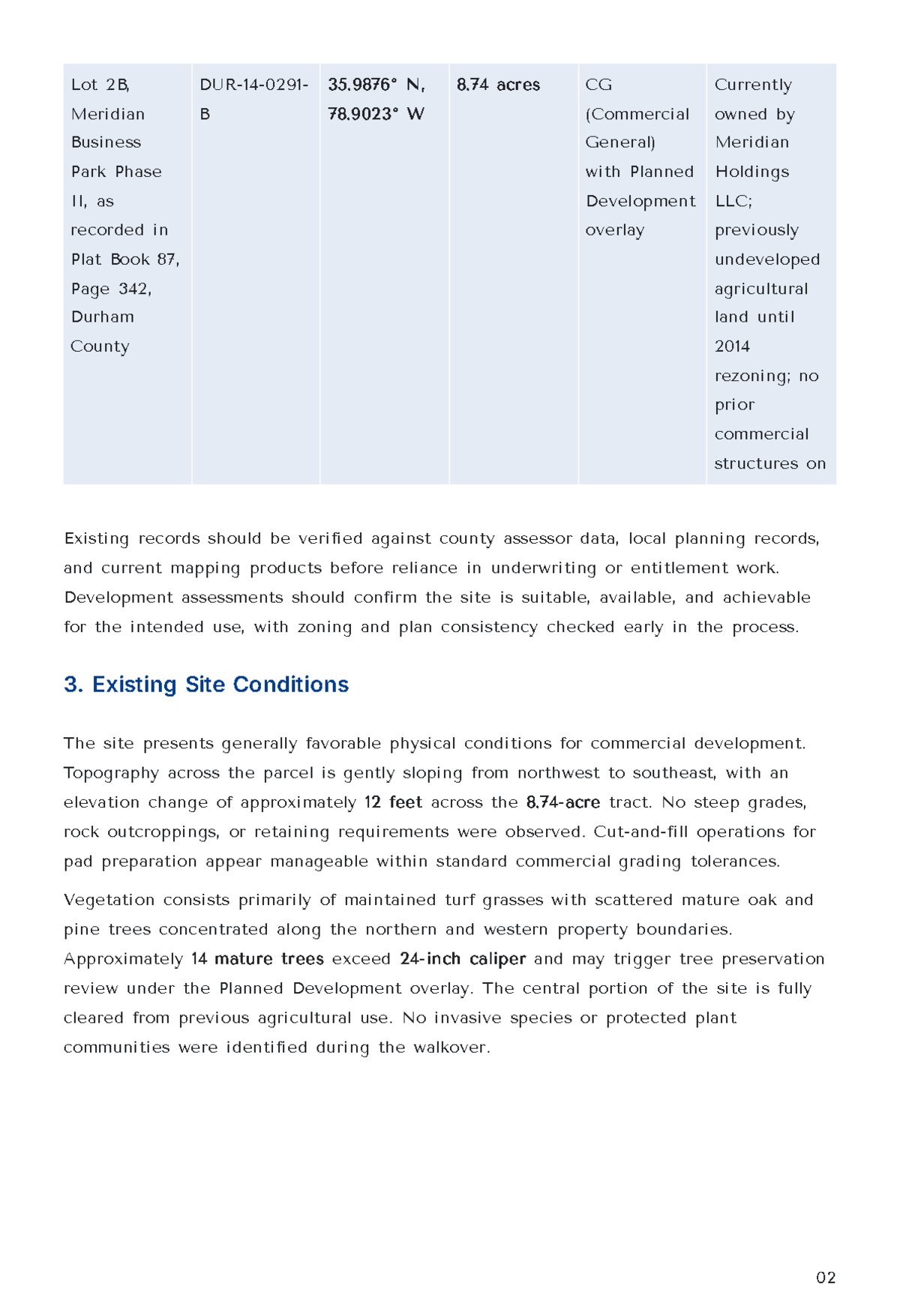 Free Land Development Site Visit Report Template to Edit Online