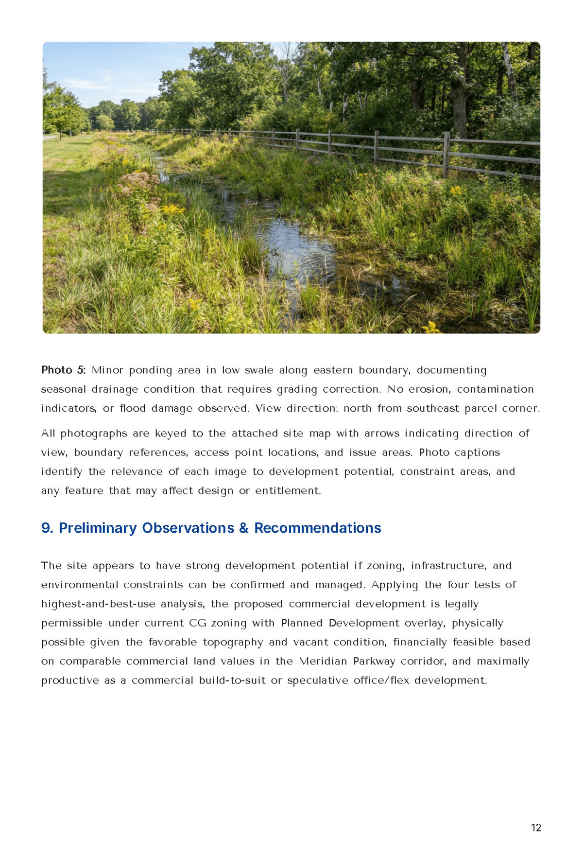 Free Land Development Site Visit Report Template to Edit Online