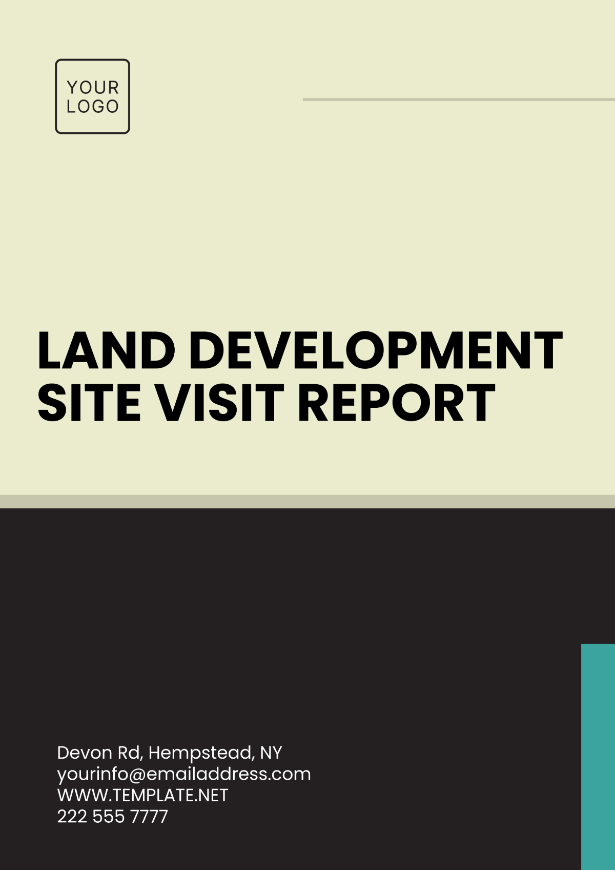 Land Development Site Visit Report Template - Edit Online & Download