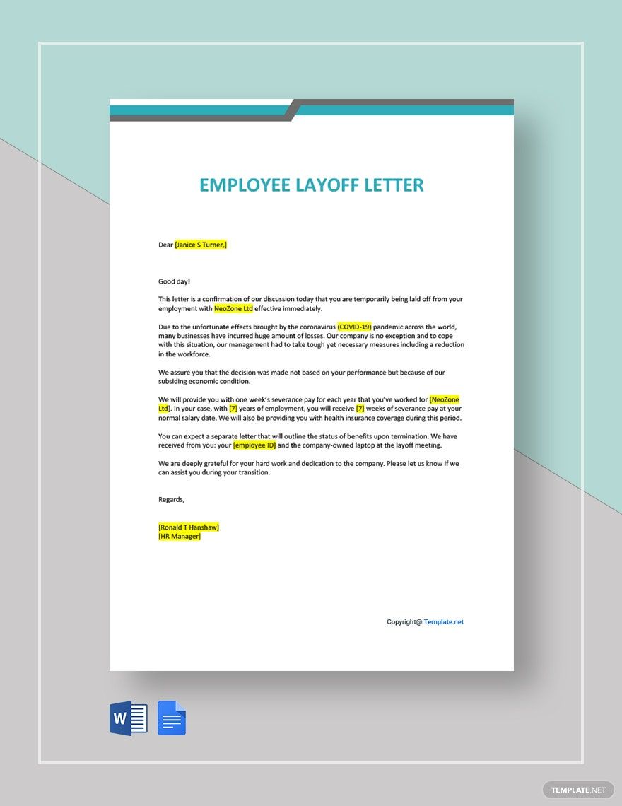 Employee Layoff Letter