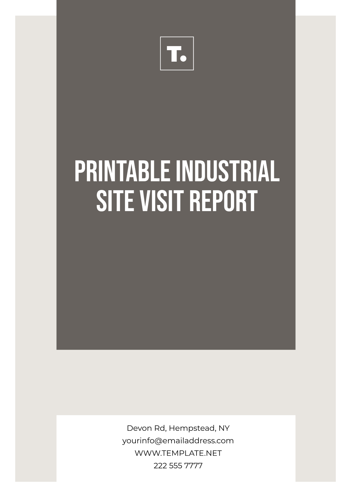 Printable Industrial Site Visit Report Template - Edit Online & Download