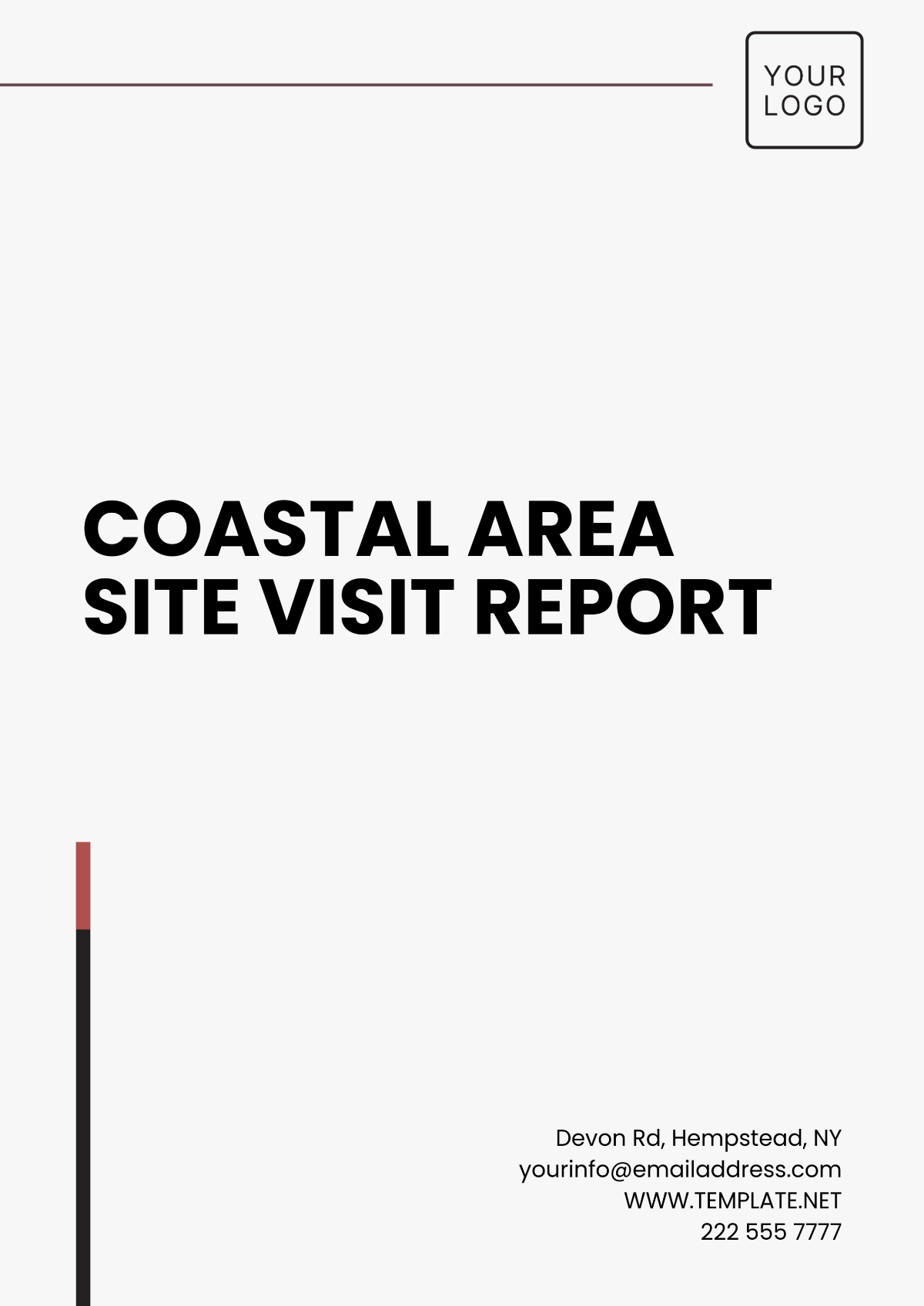 Coastal Area Site Visit Report Template - Edit Online & Download