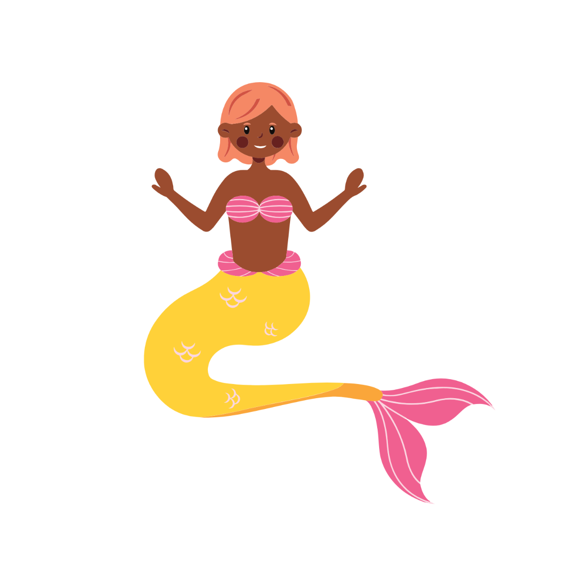 Free Simple Mermaid Clipart Template - Edit Online & Download