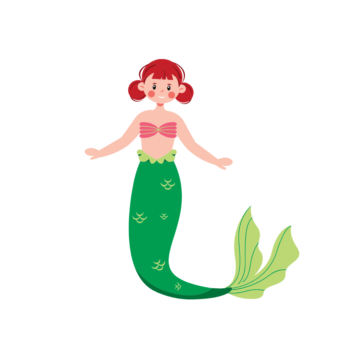 Free Colorful Mermaid Clipart Template - Edit Online & Download