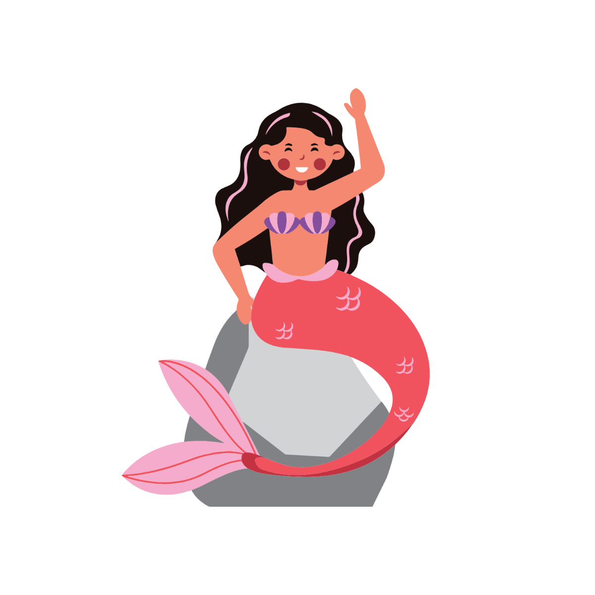 Free Transparent Mermaid Clipart Template - Edit Online & Download