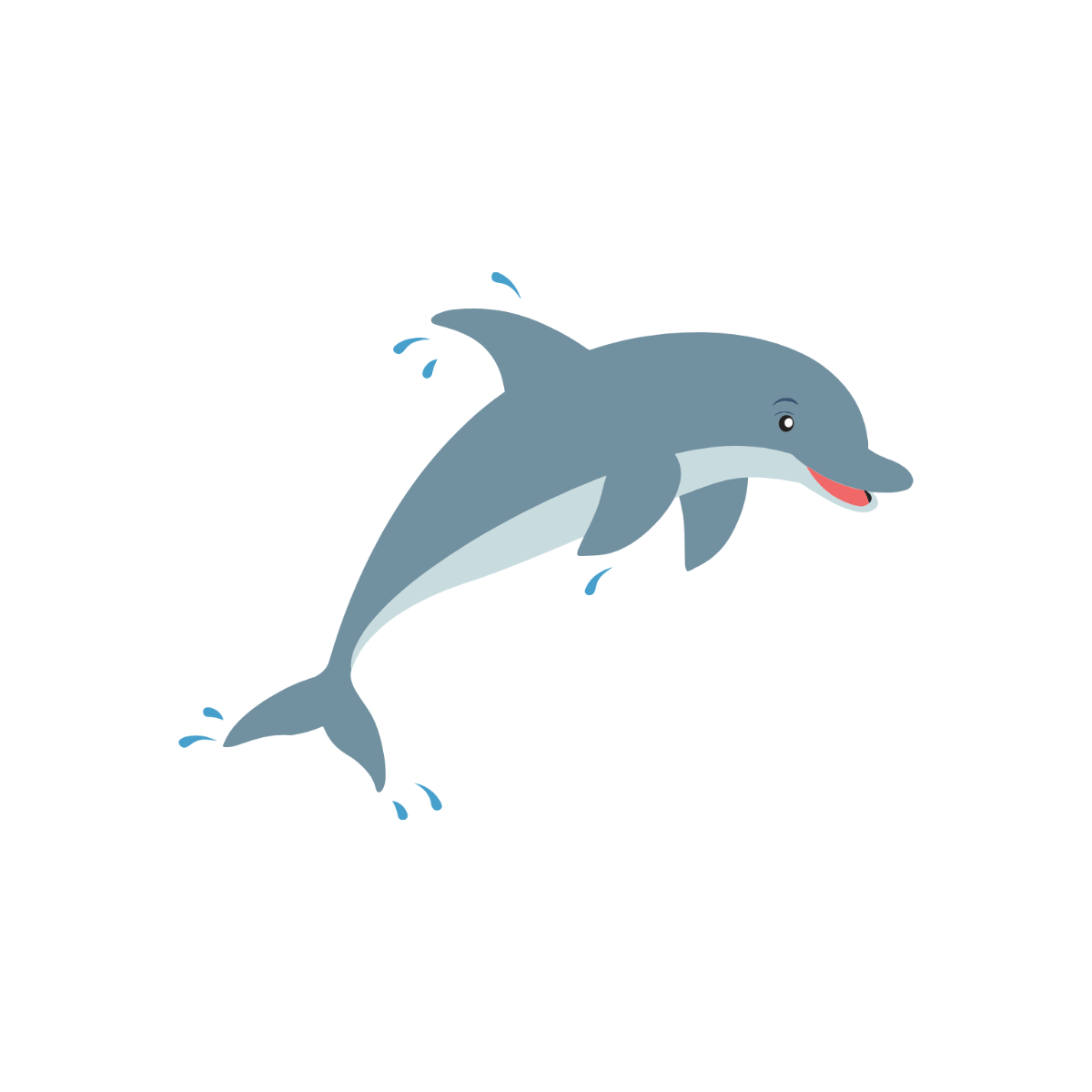 Free Jumping Dolphin Clipart Template - Edit Online & Download