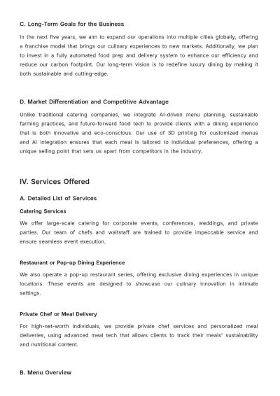 Free Chef Business Proposal Template to Edit Online