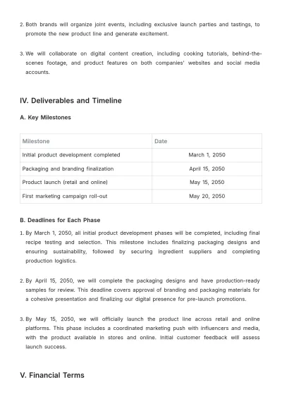 Free Chef Partnership Proposal Template to Edit Online