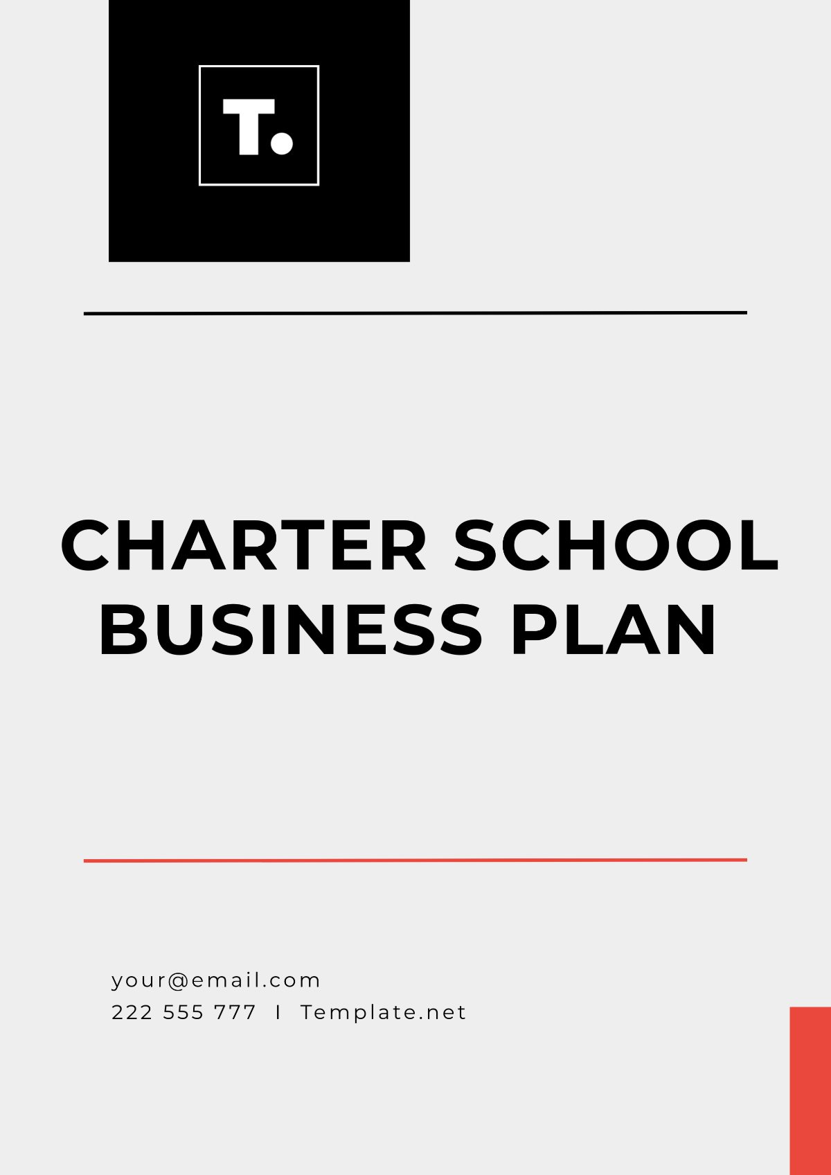 Charter School Business Plan Template - Edit Online & Download