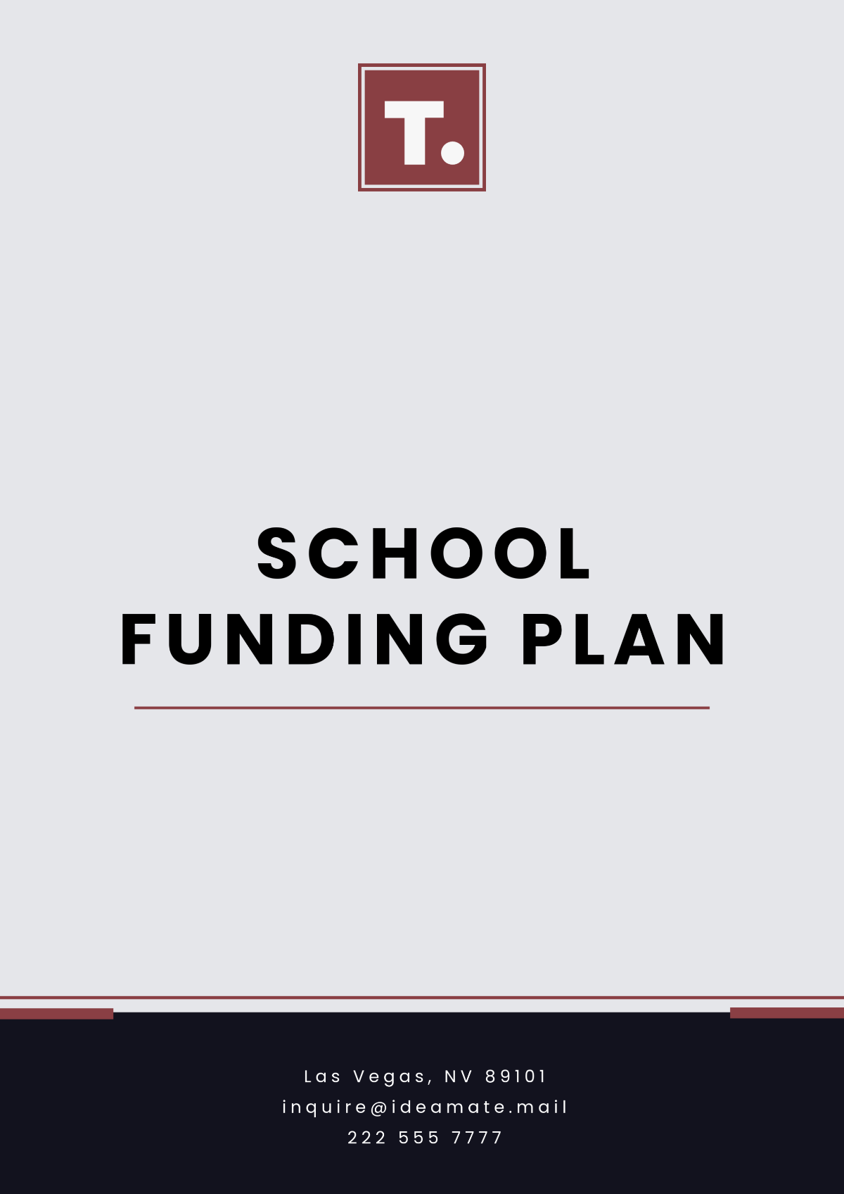 School Funding Plan Template - Edit Online & Download