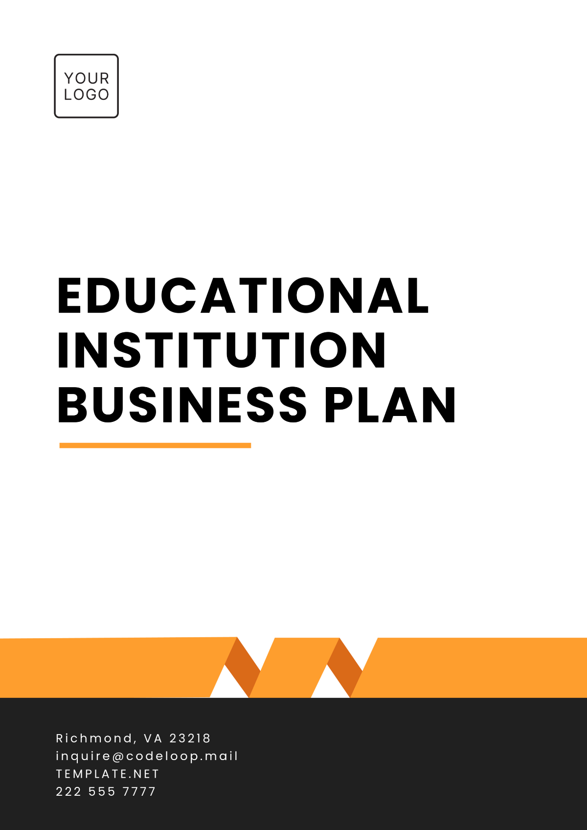 Educational Institution Business Plan Template - Edit Online & Download