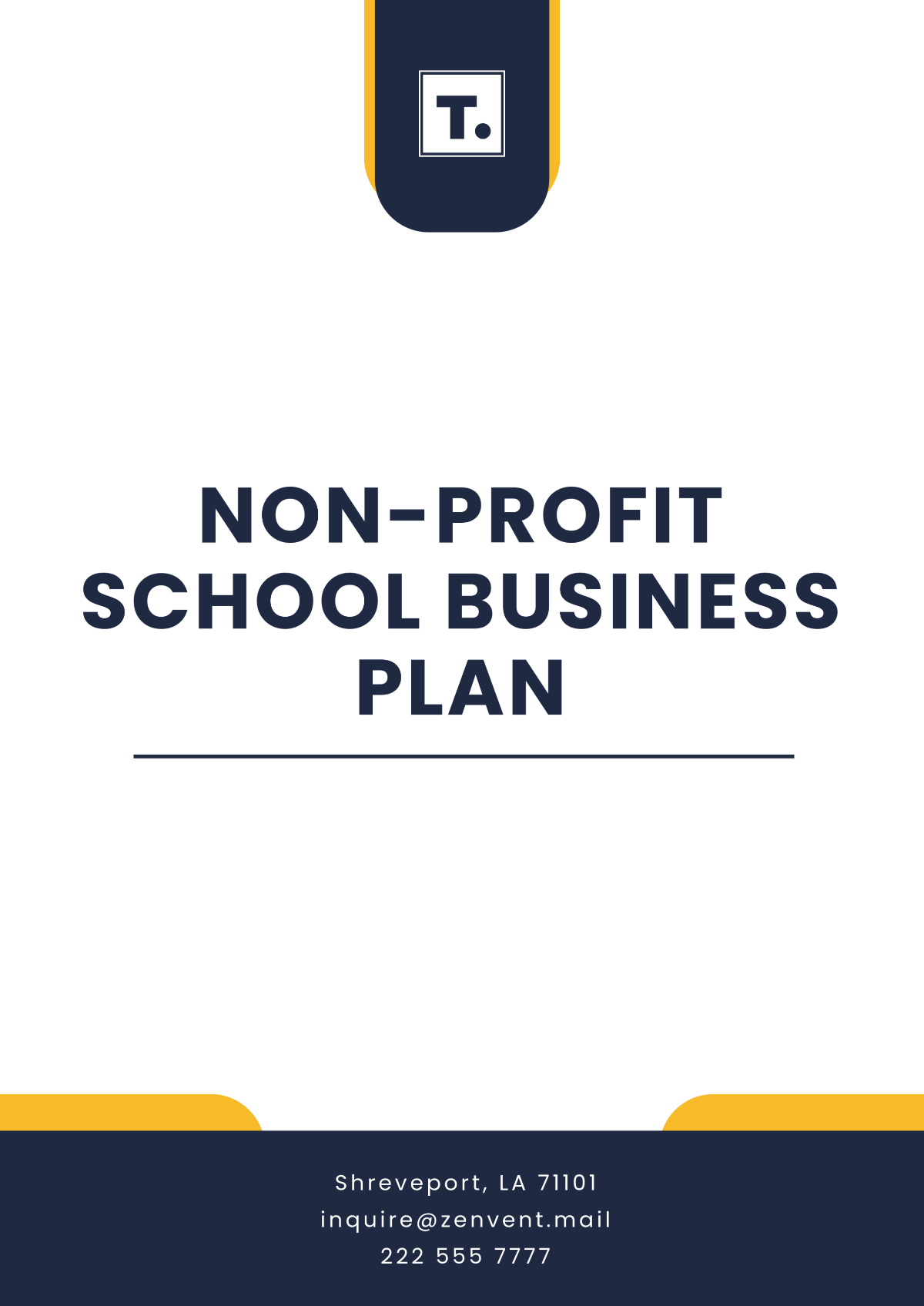 Non-Profit School Business Plan Template - Edit Online & Download