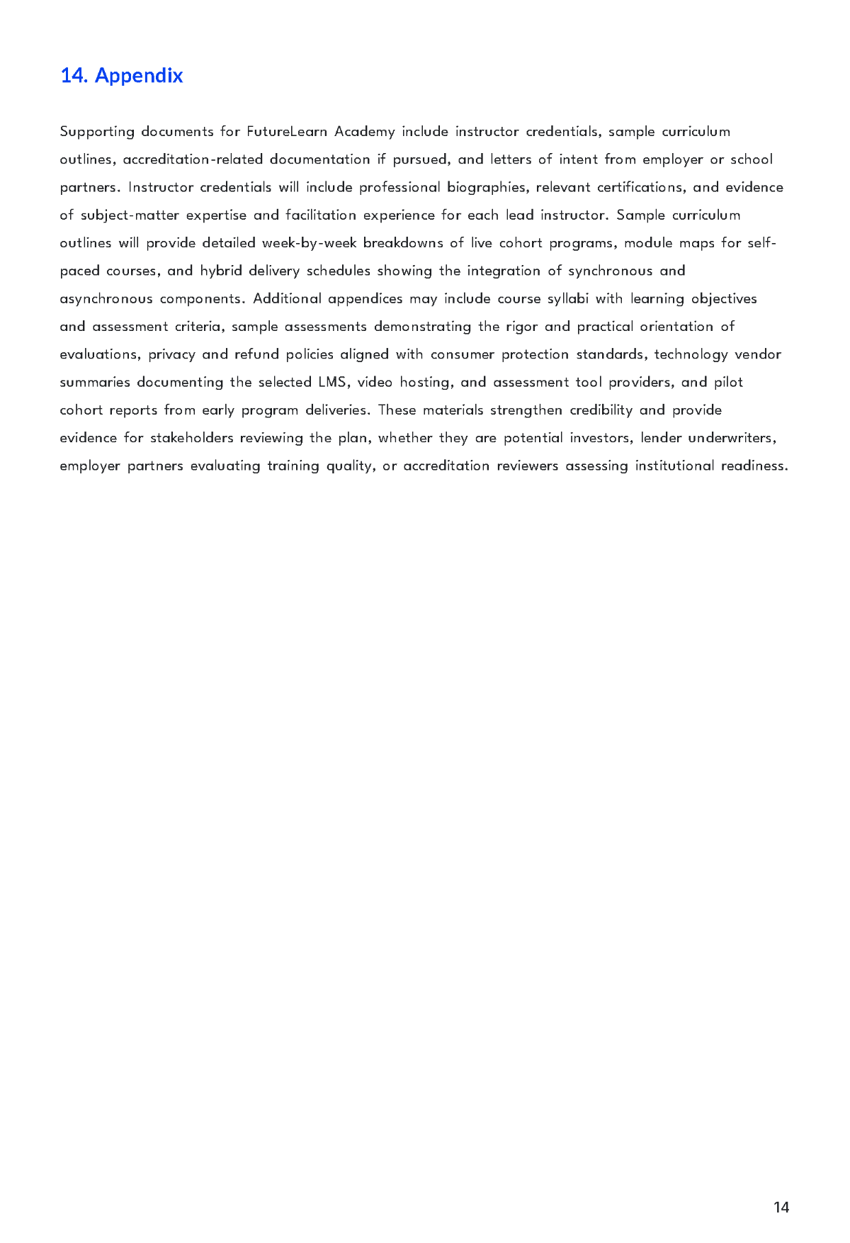 Free Online School Business Plan Template to Edit Online