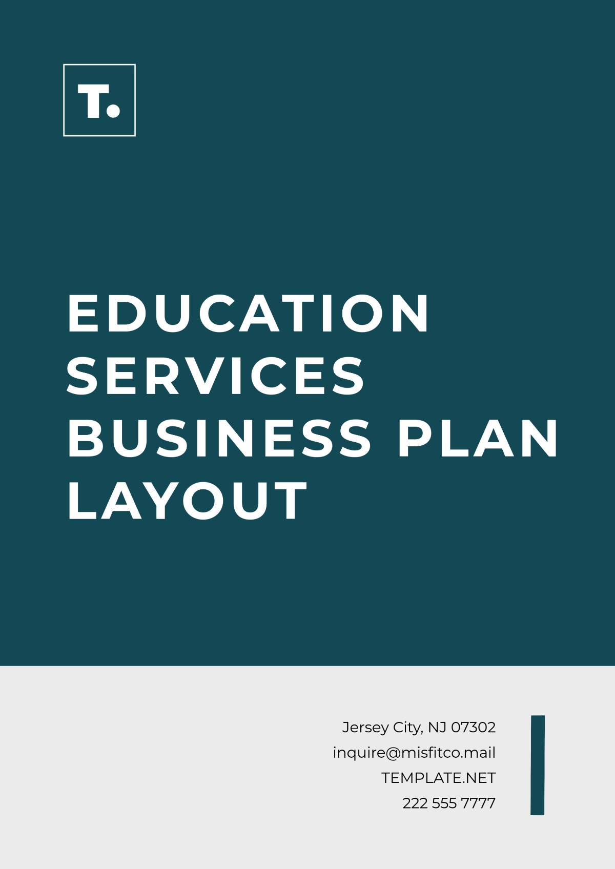 Education Services Business Plan Layout Template - Edit Online & Download