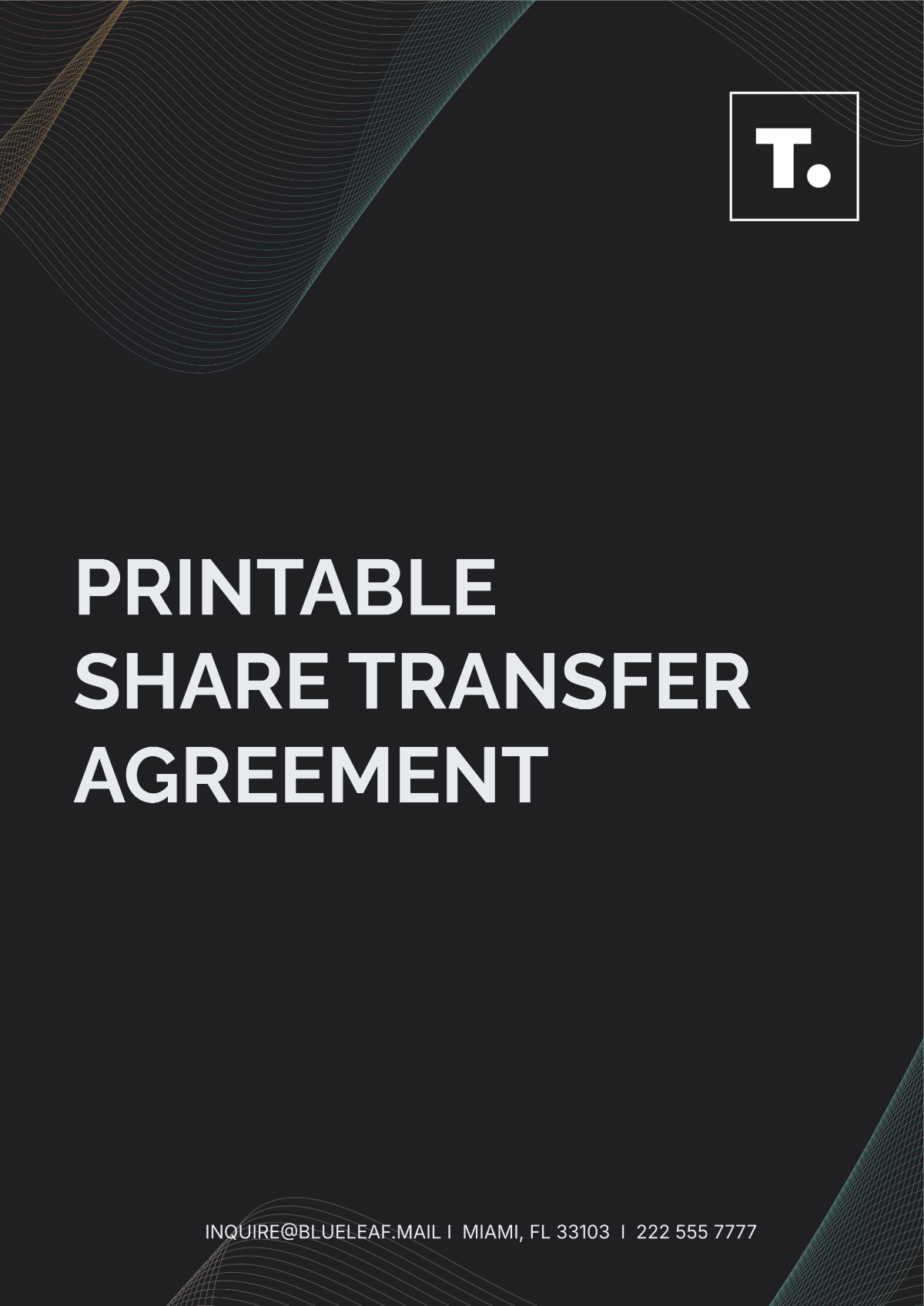 Printable Share Transfer Agreement Template - Edit Online & Download